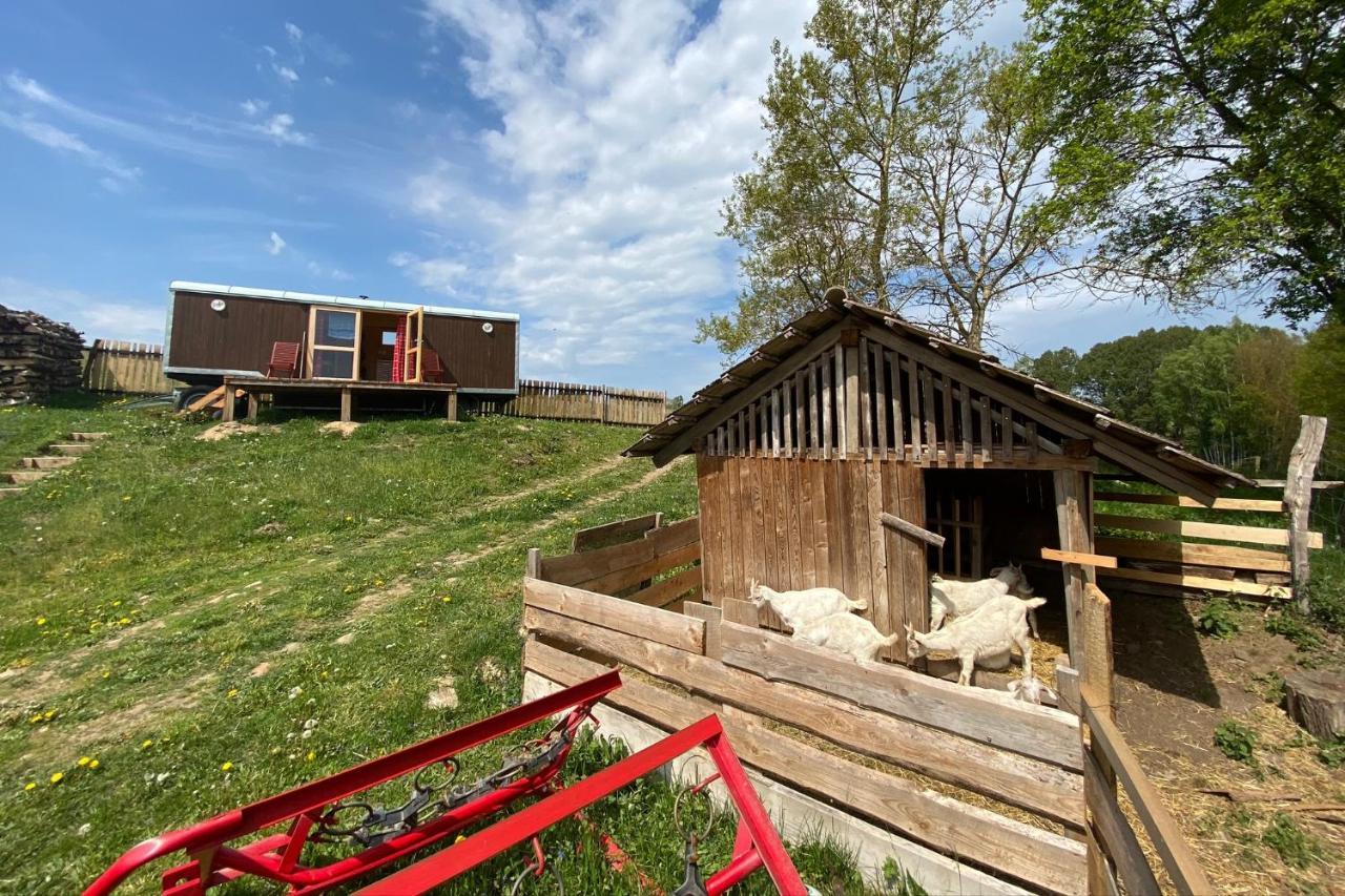 Maringotka Na Samote Na Kozi Farme Hotel Pobezovice Exterior photo